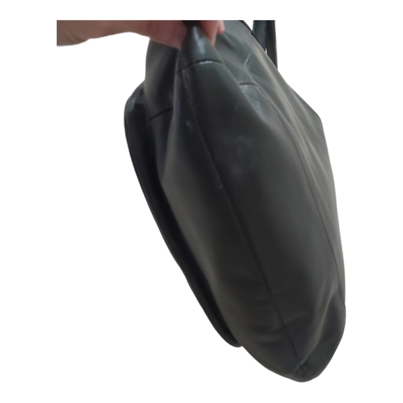 $458 Coach Kristin Spectator Exotic Leather Hobo Bag EUC Croc Dark Green Hunter - Picture 7 of 13